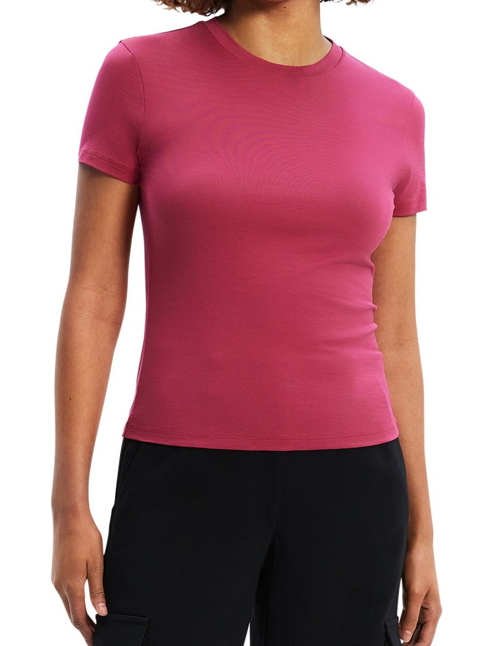 Theory Tiny Apex Organic Pima Cotton T-shirt, Size P (XS) - Picture 6 of 9